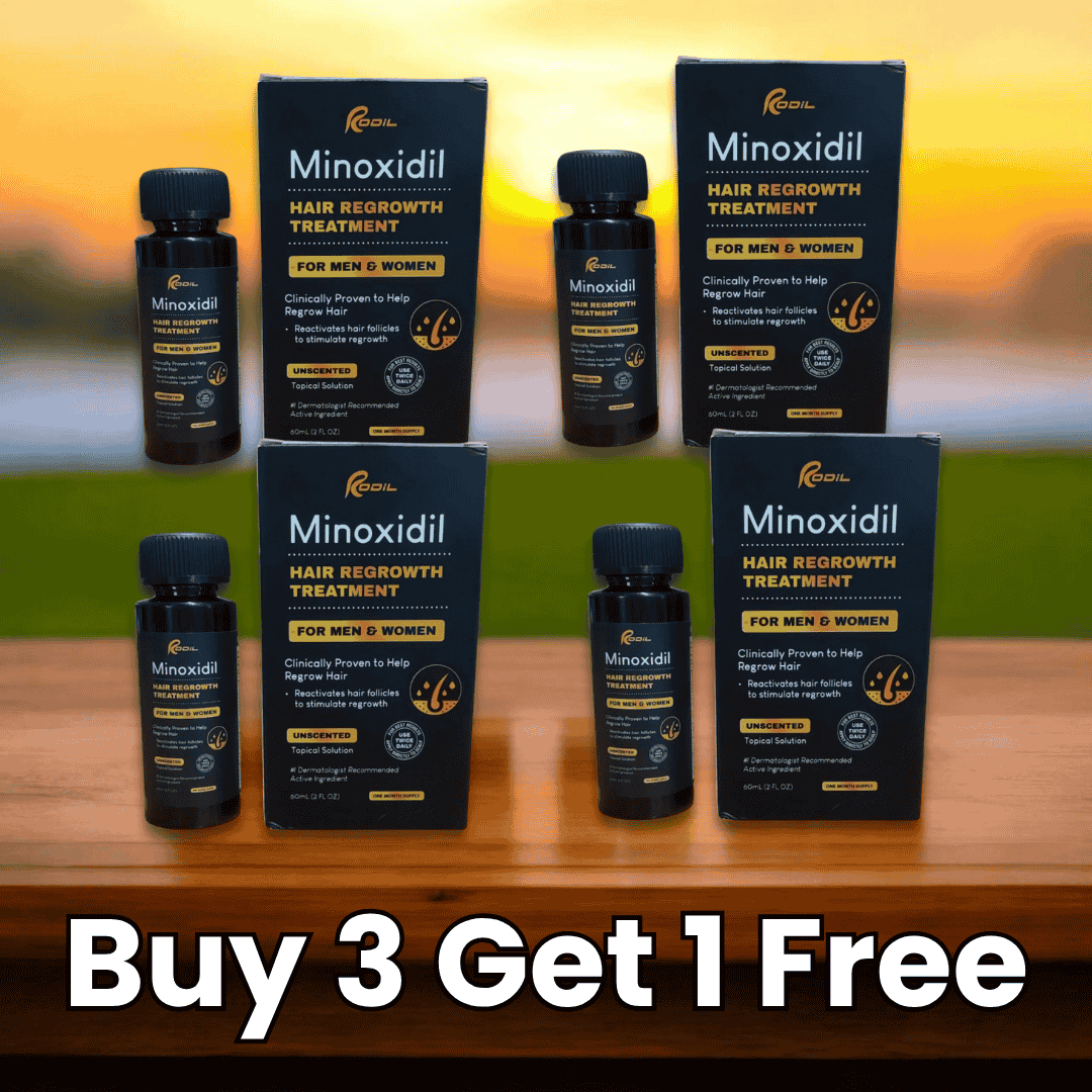 Rodil Hair Growth Minoxidil 3+1