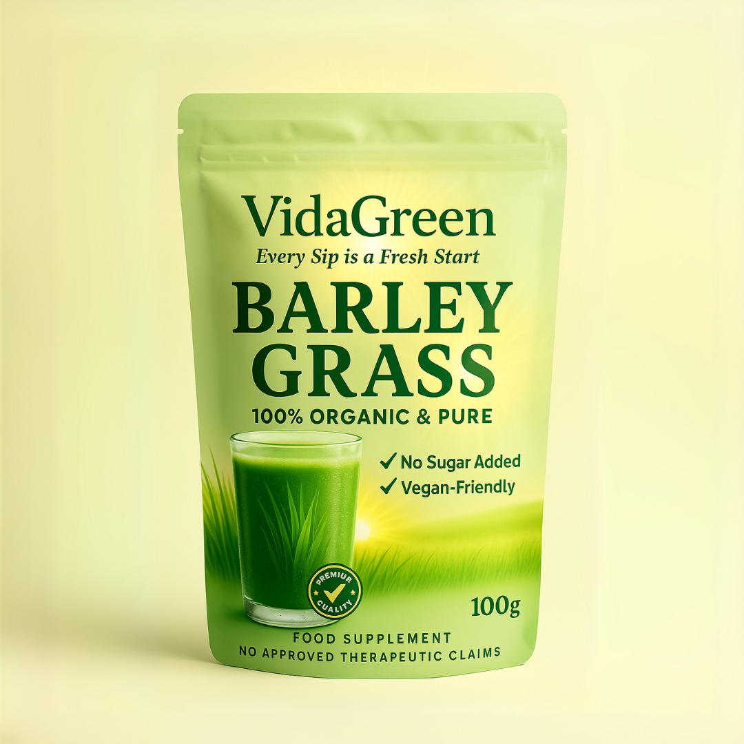 VidaGreen Organic Barley Grass | Pouch 100g